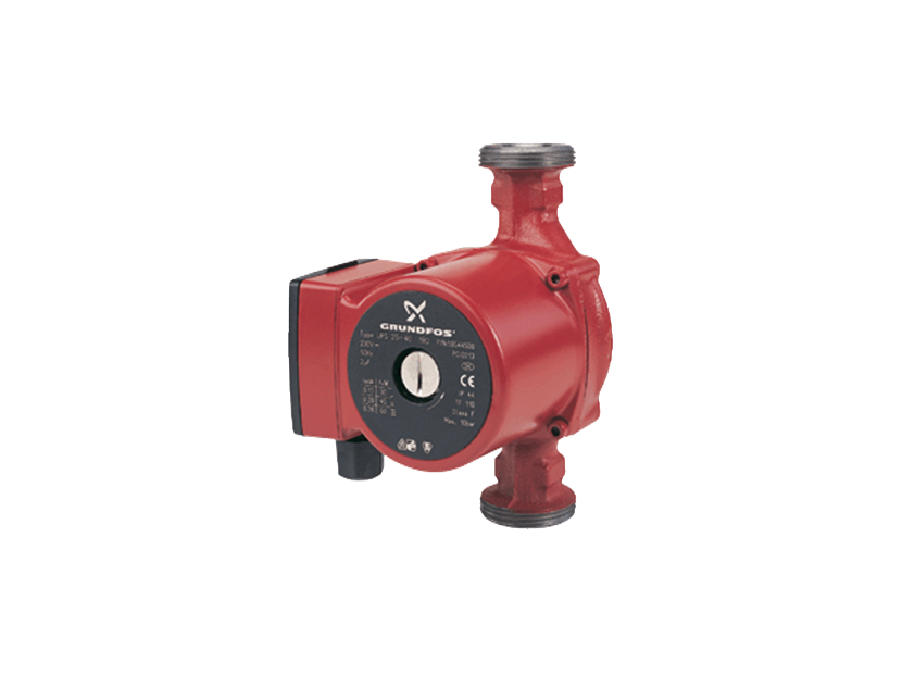 Насос циркуляционный Grundfos UPS 25-80 с гайками

