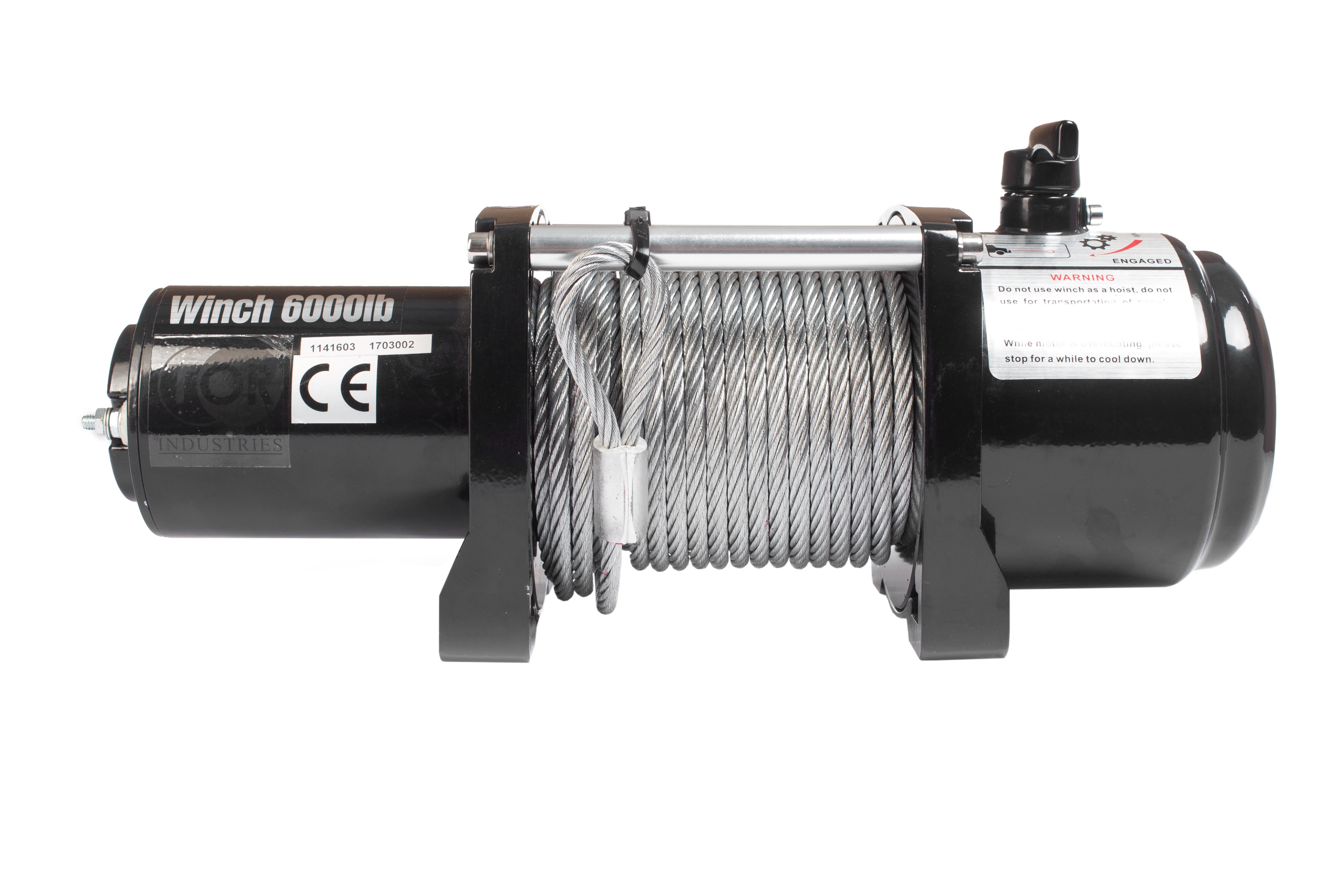 Лебедка (2720 кг/20 м) автомобильная TOR 12 V P6000
