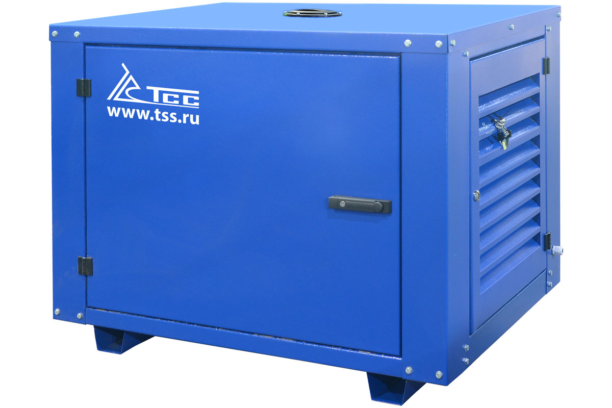 Бензиновый генератор 7,8 кВт TSS SGG 8000EH3NA в кожухе МК-1.1
